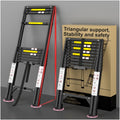 10.5 FT Aluminum Telescoping Ladder 330 Lbs Y755870