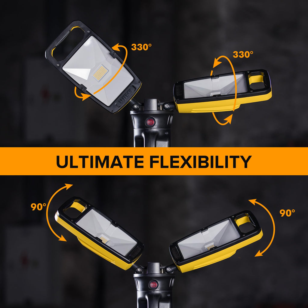 1000 Lumen LED Magnetic Light and 10000 Lumen Work Light with Stand T549216