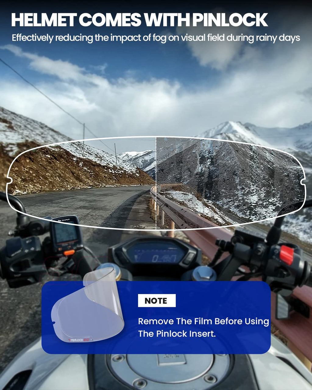 Full Face Modular ATV Helmet with Anti Fog Visor H6563