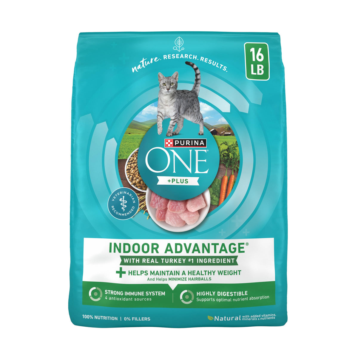 Indoor Weight Control Dry Cat Food 16 lb Bag A761840