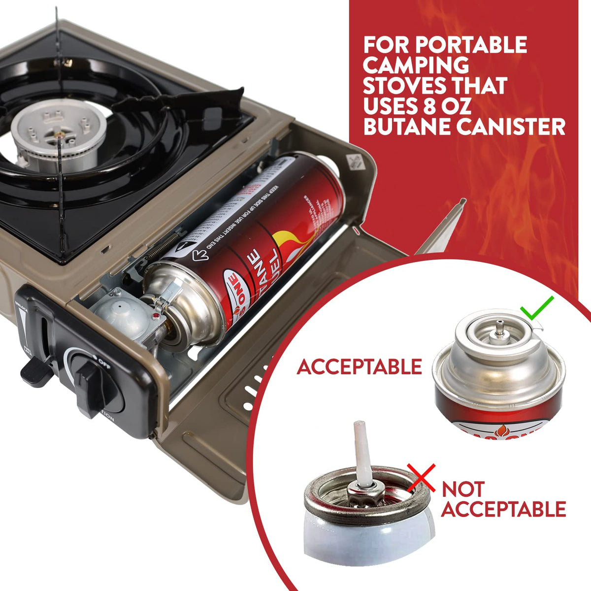 Butane Fuel Canister 4 Pack L250115