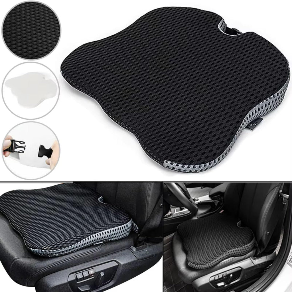 Grey Memory Foam Car Seat Booster Cushion J642937