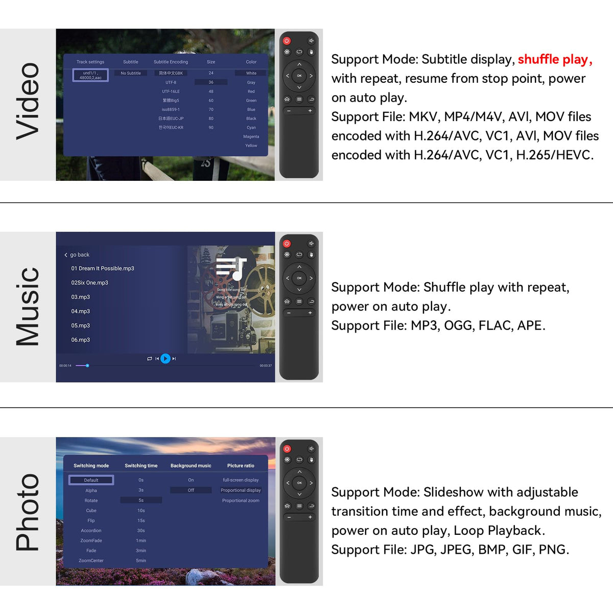 HDMI TV Media Player A487