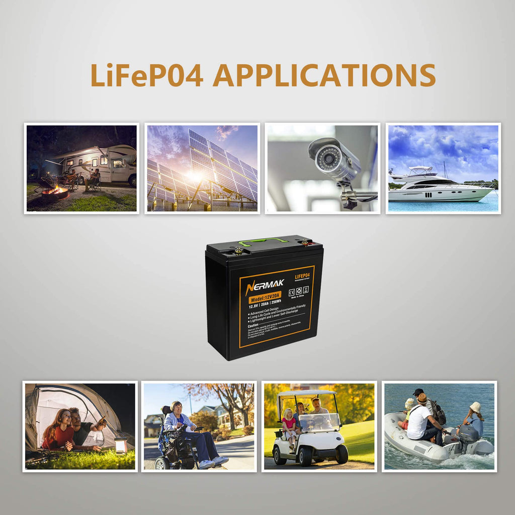 12V 20Ah Lithium LiFePO4 Deep Cycle Battery O976016