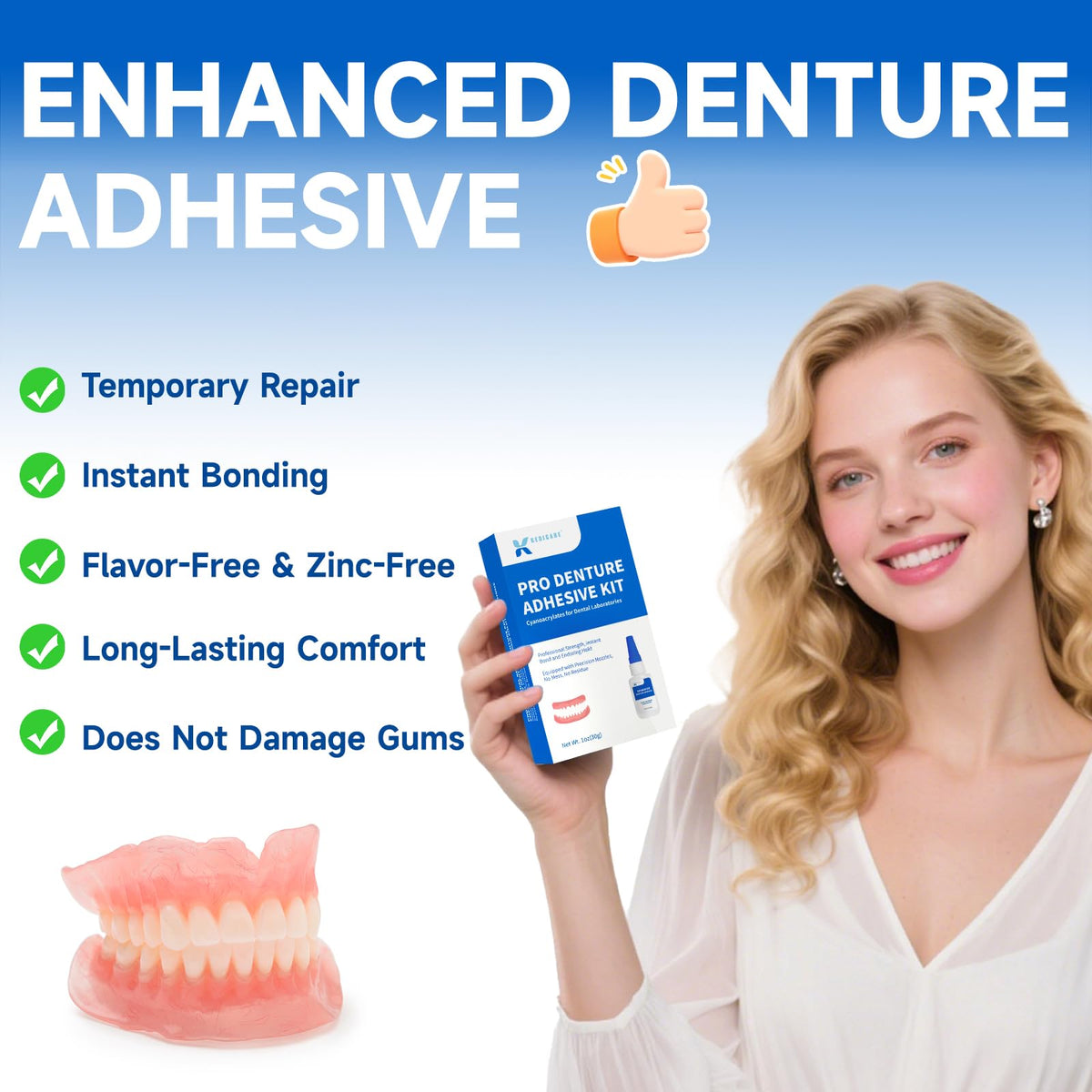 1 oz Denture Repair Adhesive Kit V925318