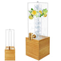1.8 Gallon Drink Dispenser with Wood Stand S7848