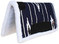 24"x24" Cotton Acrylic Fleece Padded Western Saddle Pad Navy D6738