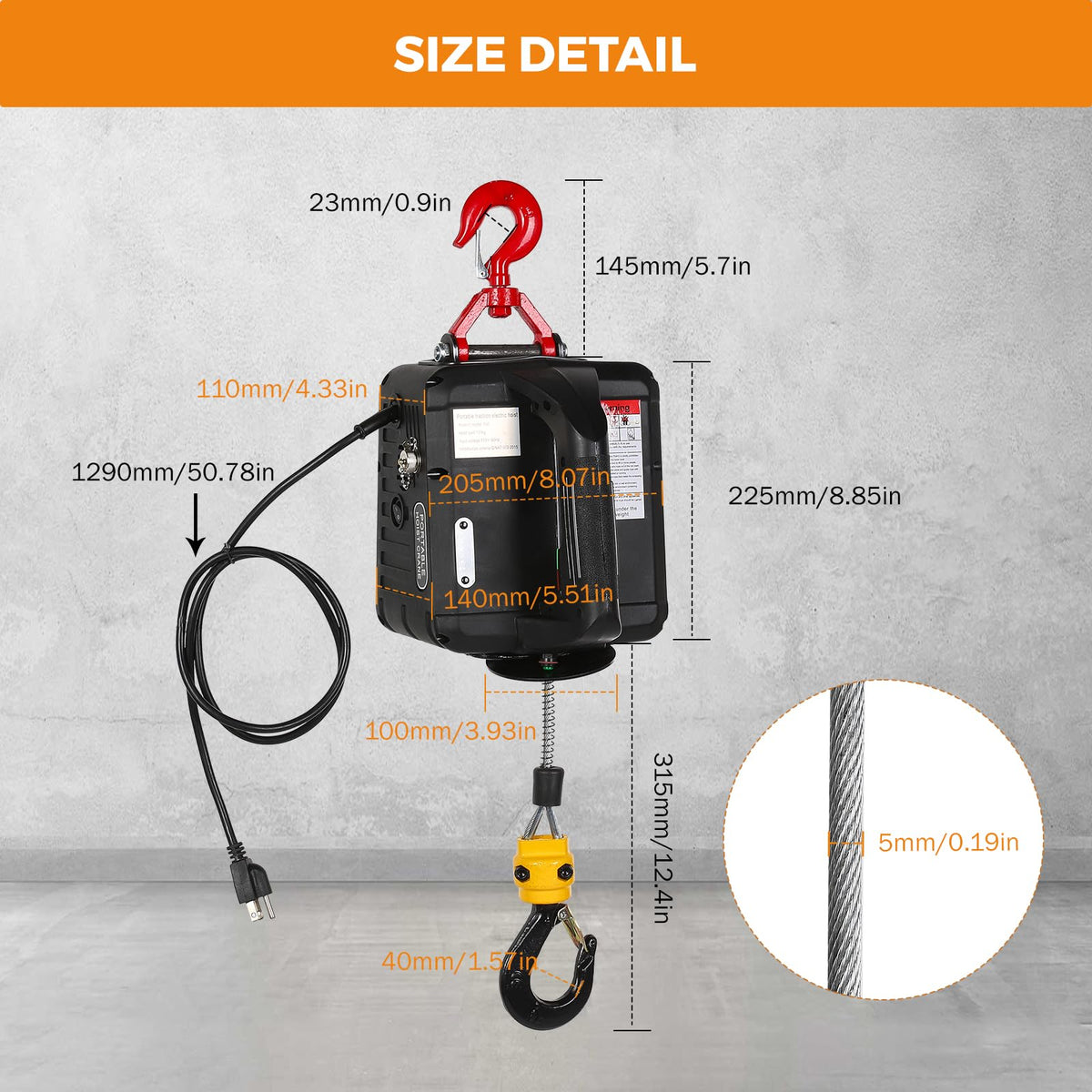3-in-1 Portable Electric Hoist C311505