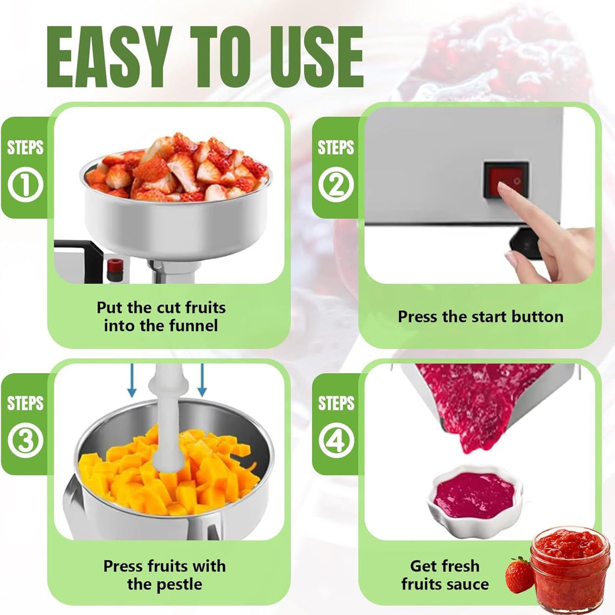 450W Stainless Steel Electric Tomato Strainer Machine C90499