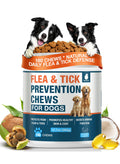 Natural Flea and Tick Chewables for Dogs, 180 Soft Chews Q80424