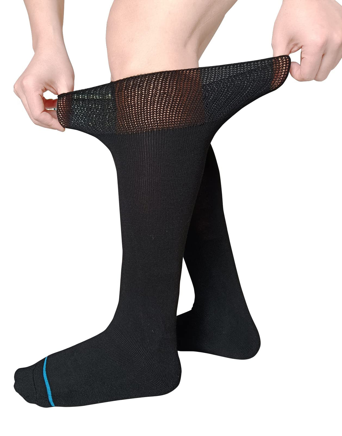 Black 2 Pairs Walking Boot Socks U33875