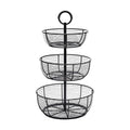 3-Tier Metal Floor Standing Fruit Storage Basket T6363