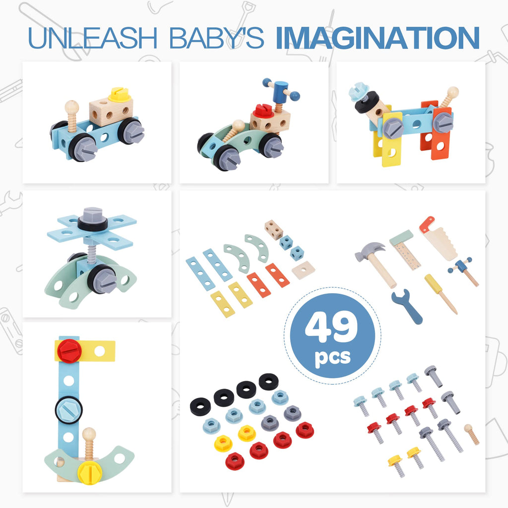 Wooden Baby Walker and Tool Bench J604461
