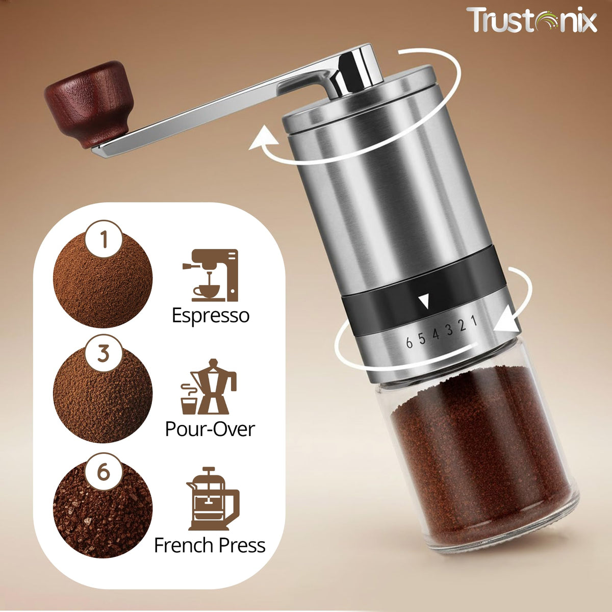 Manual Portable Hand Coffee Grinder X441728