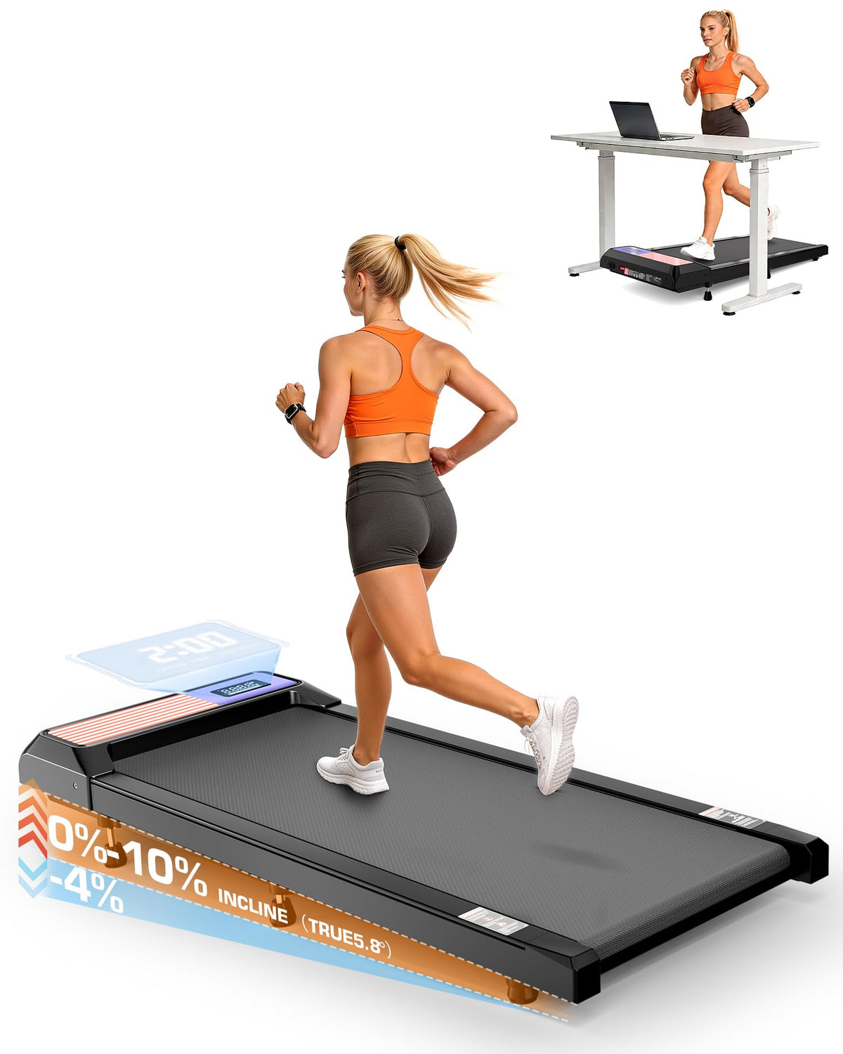 Incline Under Desk Treadmill F758995