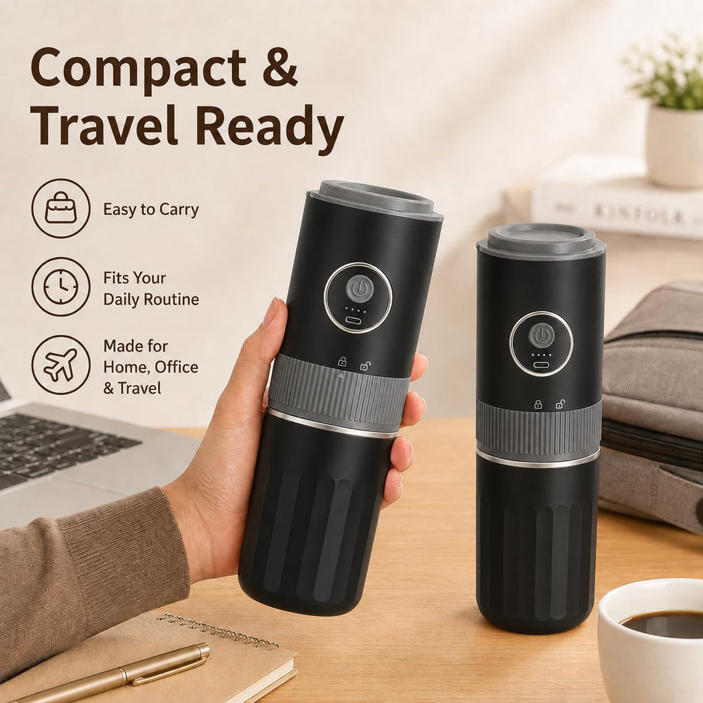 Portable Electric Coffee Grinder and Brewing Kit R978229