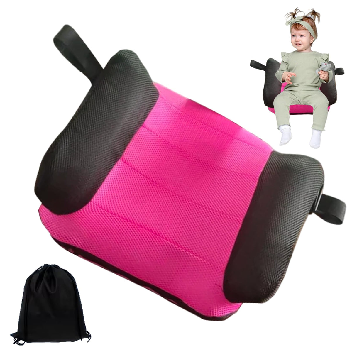Portable Inflatable Booster Car Seat with Buckle D342