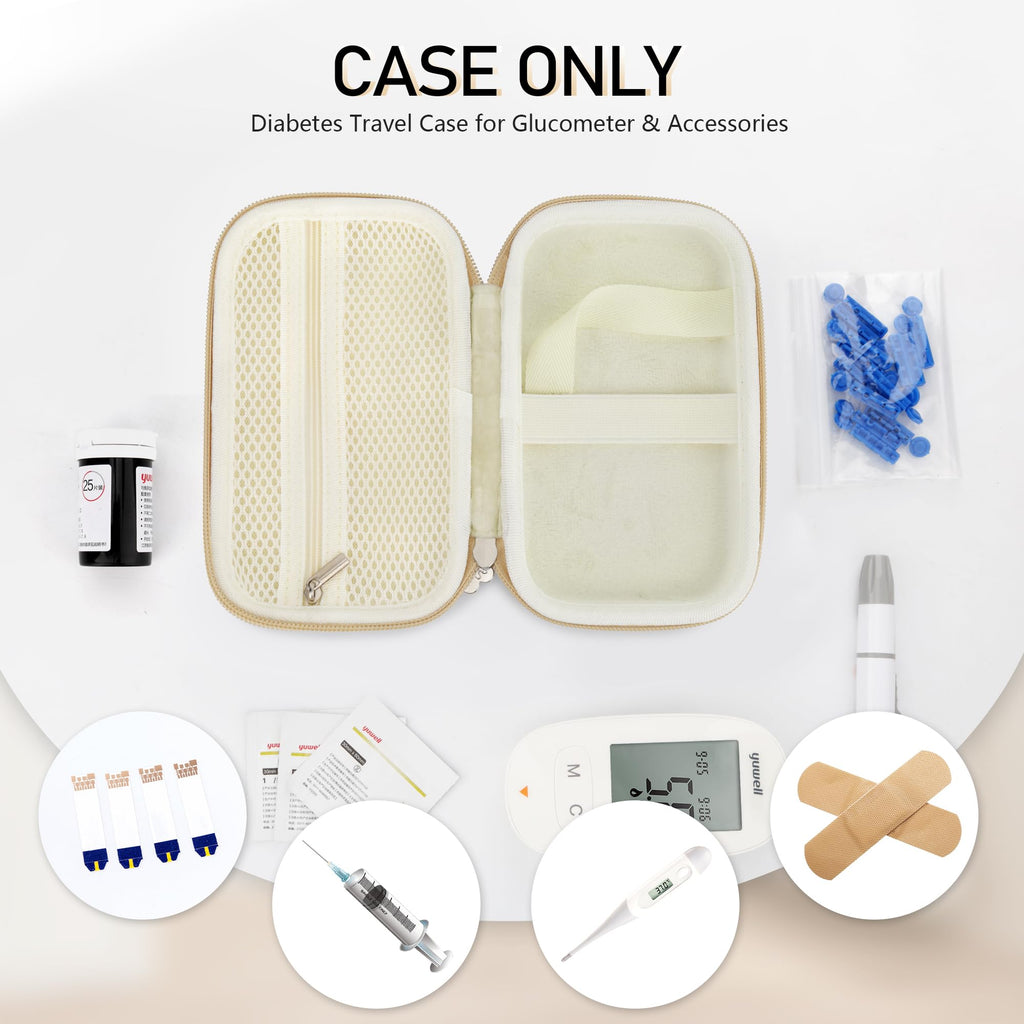 Light Khaki Diabetic Monitor Case D9243