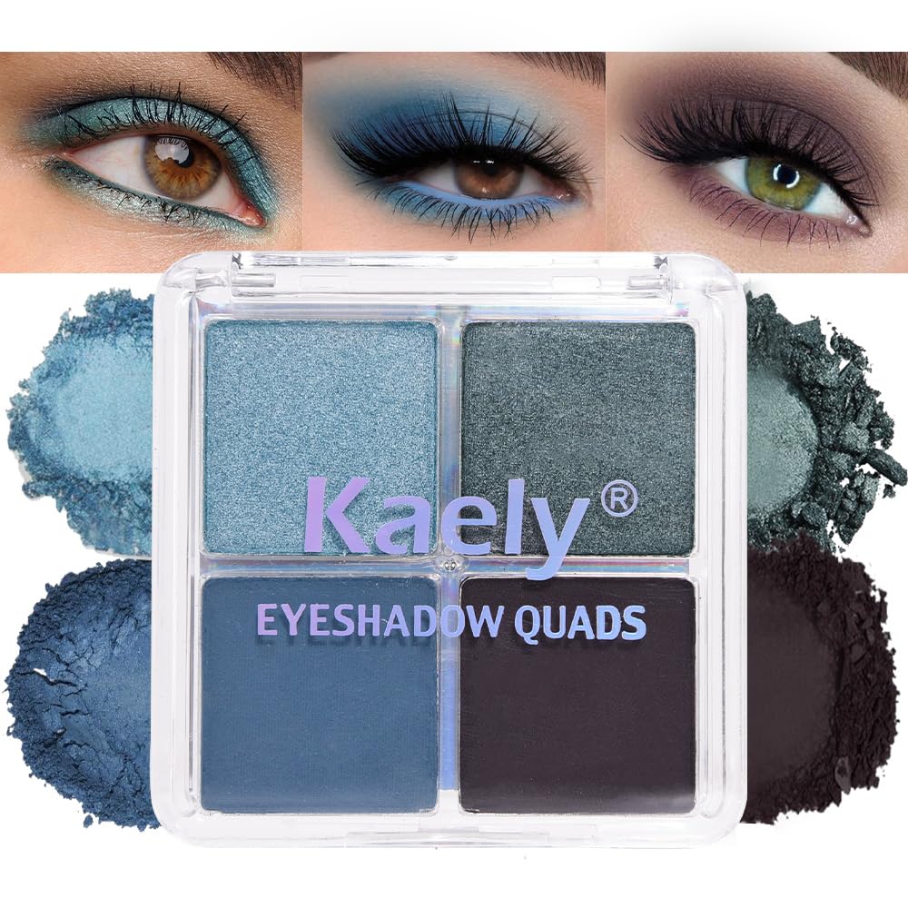 Blue Taupe Matte Glitter Eyeshadow Quad M49875