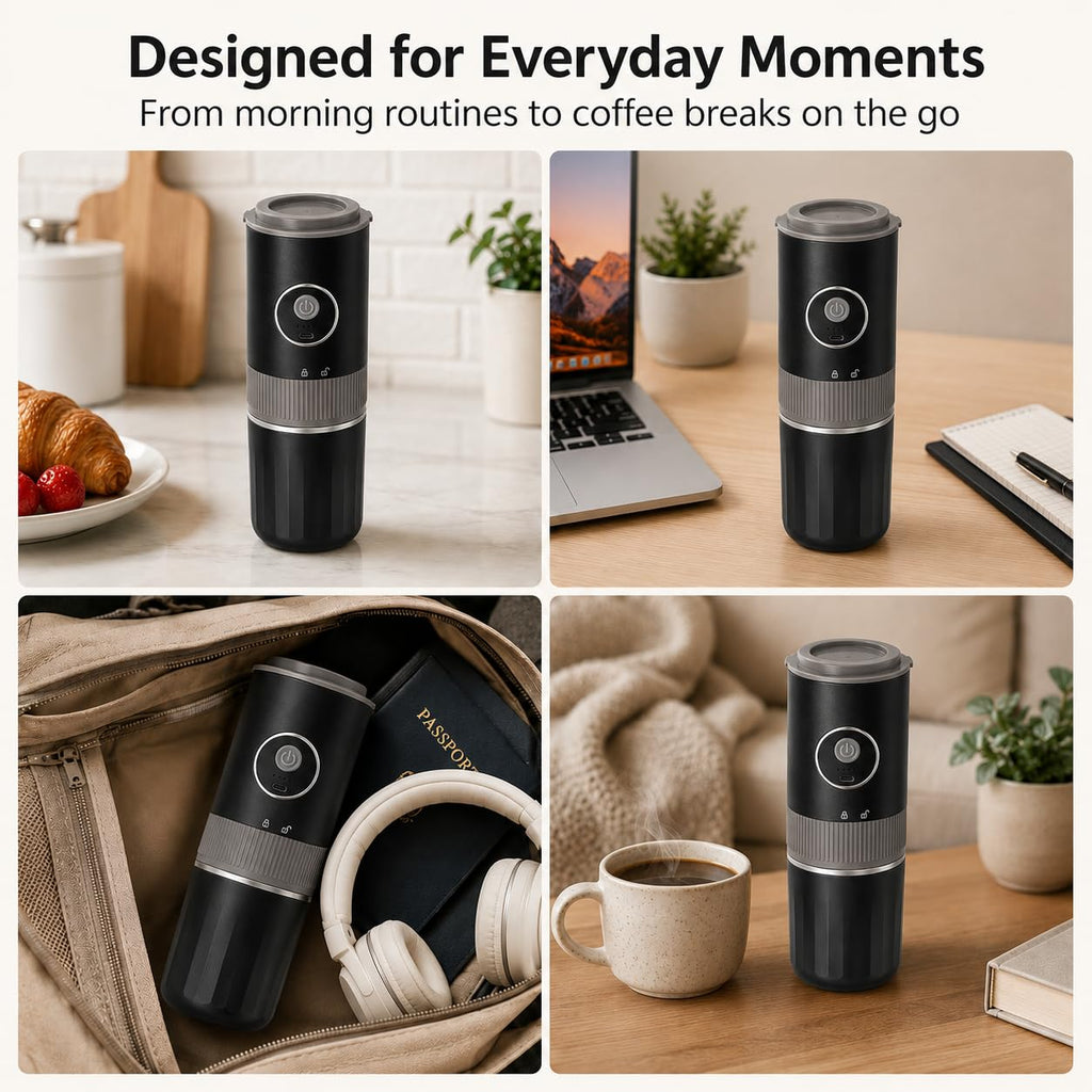 Portable Electric Coffee Grinder and Brewing Kit R978229