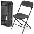 10 Pack Black Plastic Folding Chair K6189