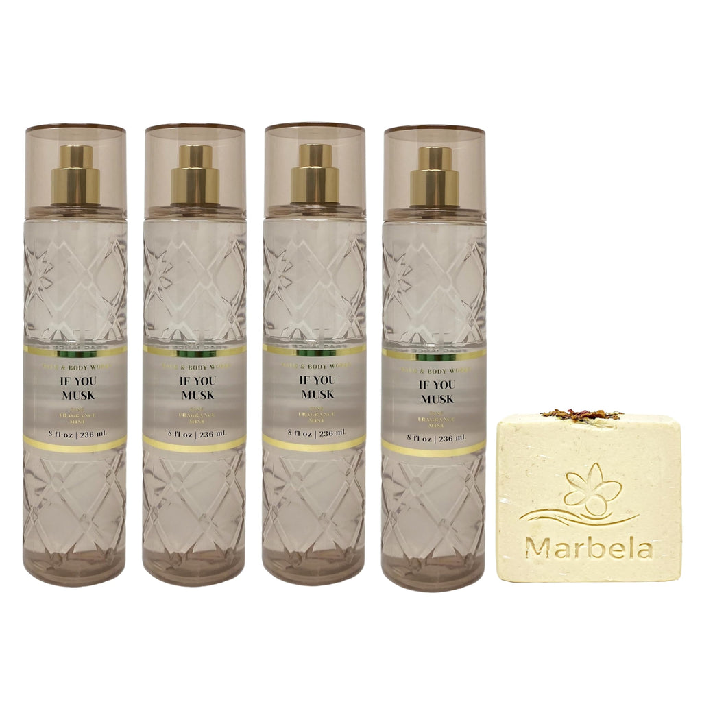 4 Fine Fragrance Mist with Creamy Rose Bar Soap W7133
