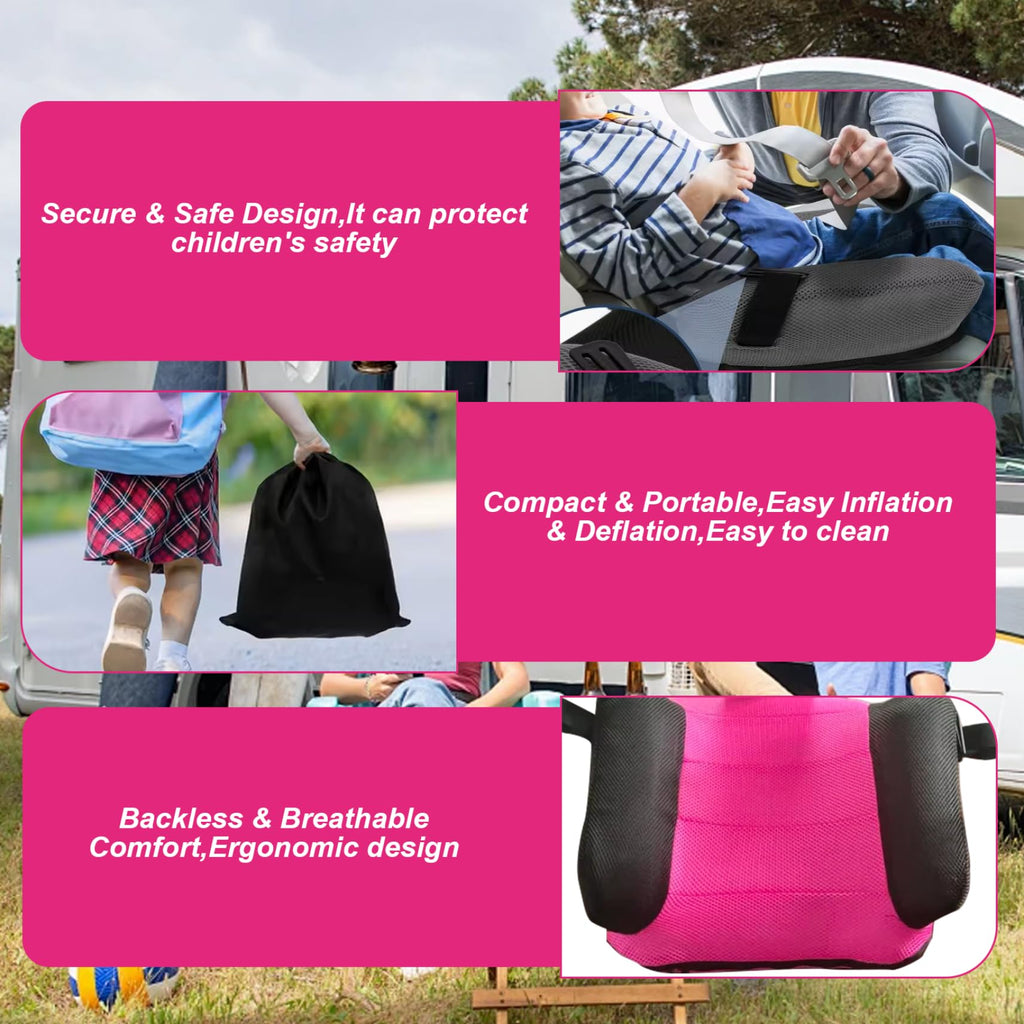 Portable Inflatable Booster Car Seat with Buckle D342
