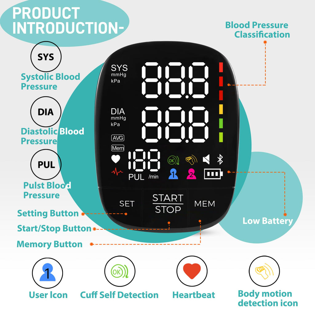 Automatic Upper Arm Blood Pressure Monitor with Large Cuff J8941