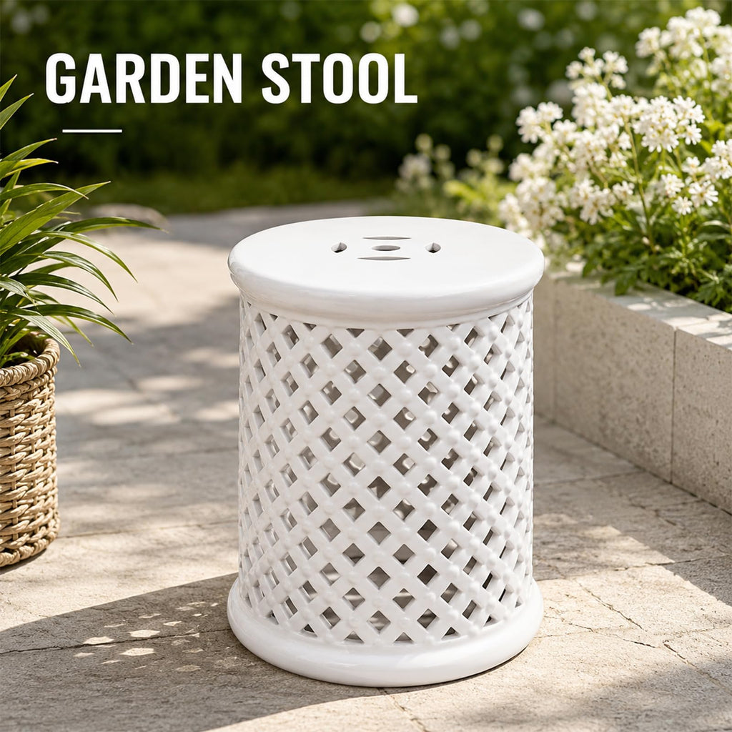 Glazed Ceramic Garden Stool Z469
