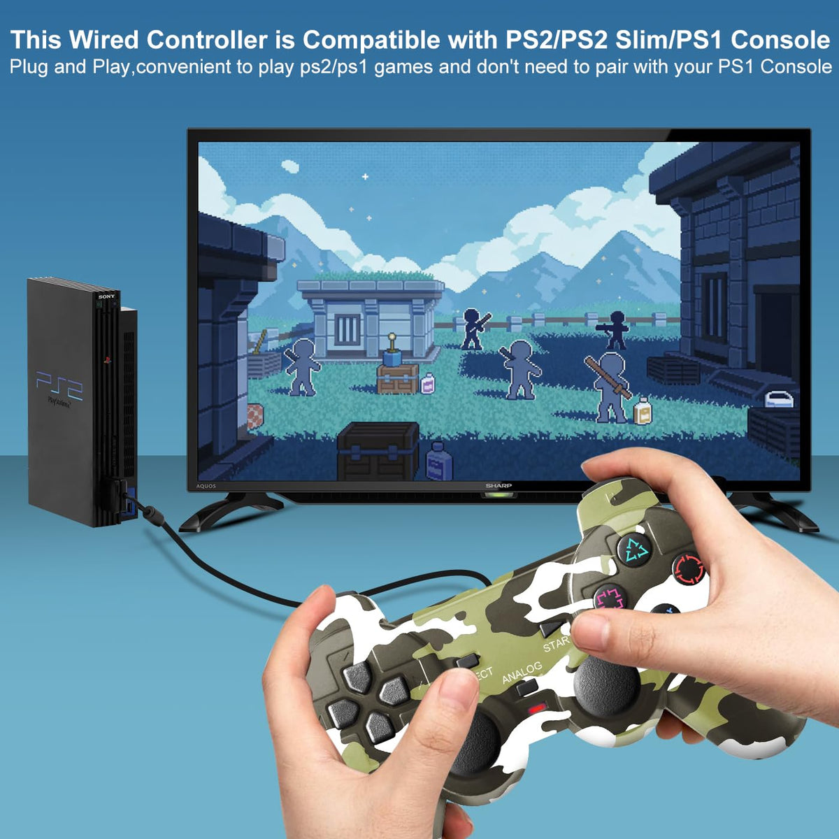 2 Packs Wired Controller M760805