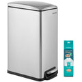 13 Gallon Stainless Steel Kitchen Trash Can with Lid K610076