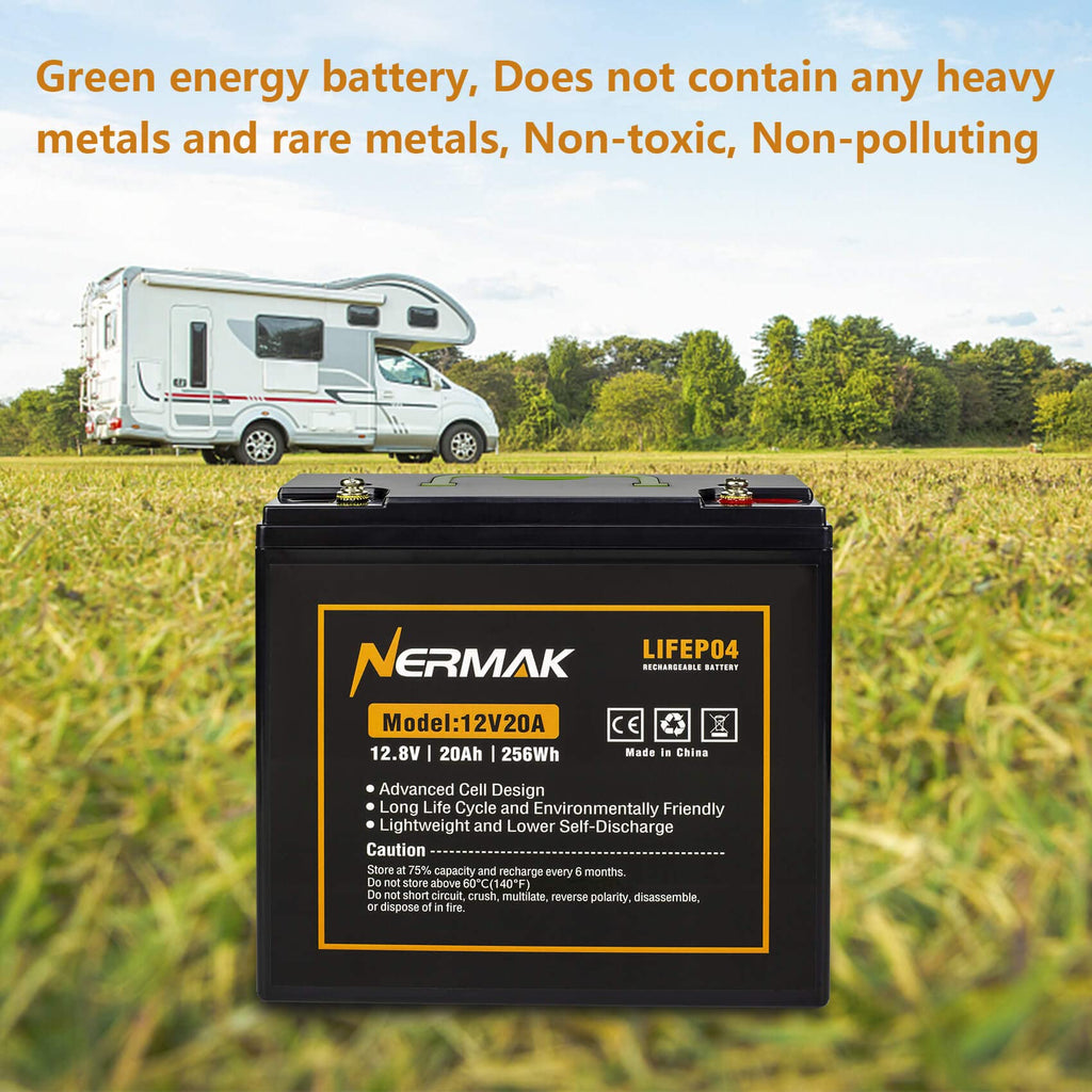 12V 20Ah Lithium LiFePO4 Deep Cycle Battery O976016