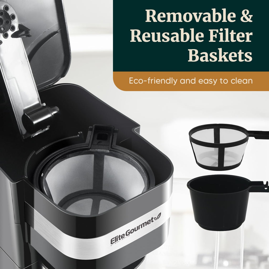 Black Single-Serve Compact Coffee Maker G8369