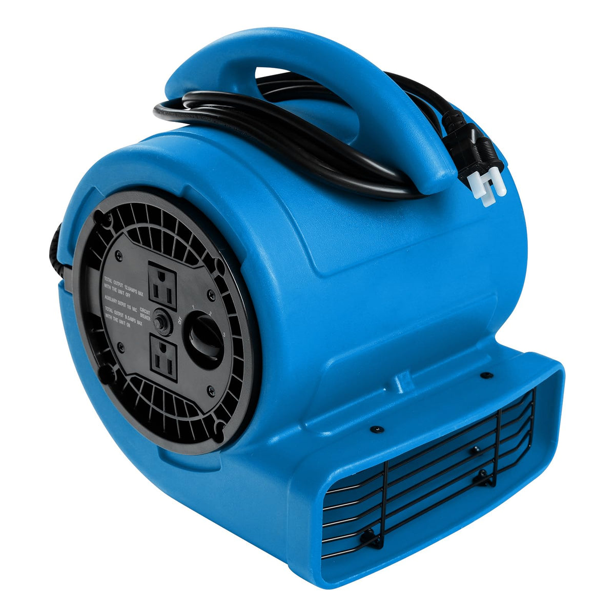 1/5hp 800cfm 3-Speed Air Mover Blower Fan with Dual Outlet G144215