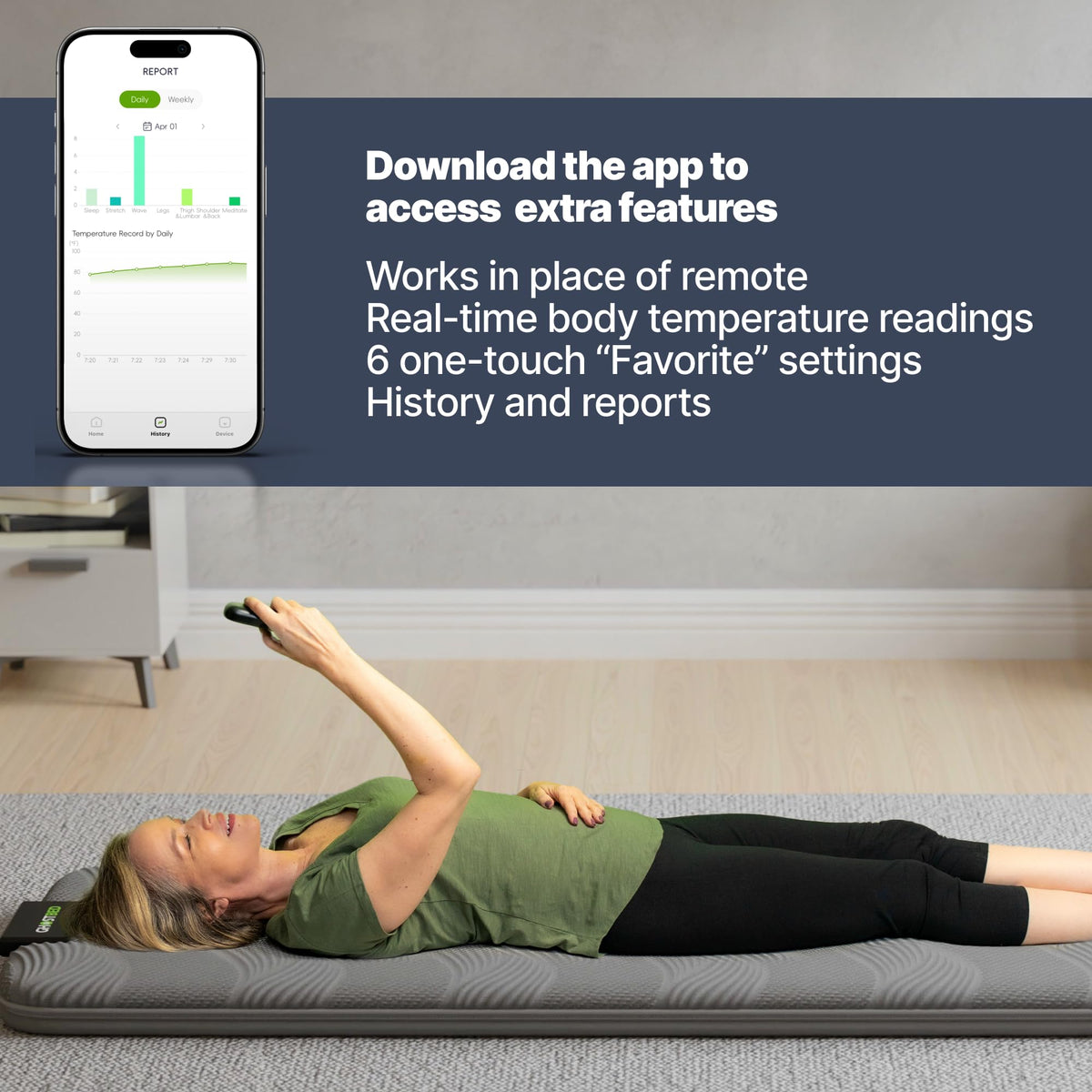 Massage Mat with 3" Gel Memory Foam I9439
