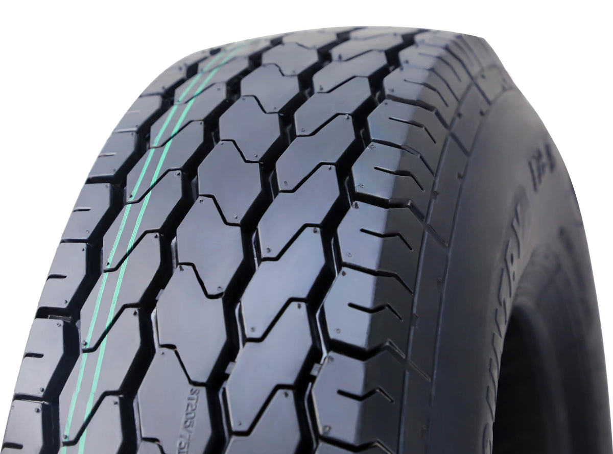 Trailer Tire Wheel ST205/75D15 6PR 101L 5X4.5 White Spoke Rim J53071