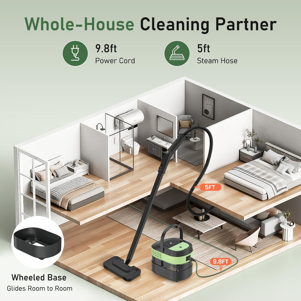 14 IN 1 Steam Cleaner Mop, Handheld Steamer, 1.6L Tank F151584