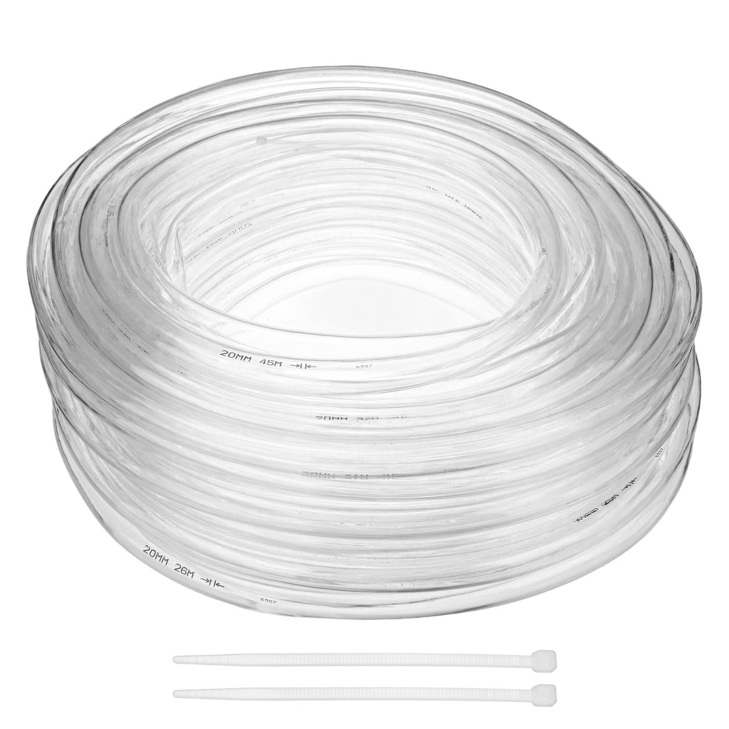 Clear 3/4" ID x 1" OD 100ft Flexible Vinyl Tubing M56520