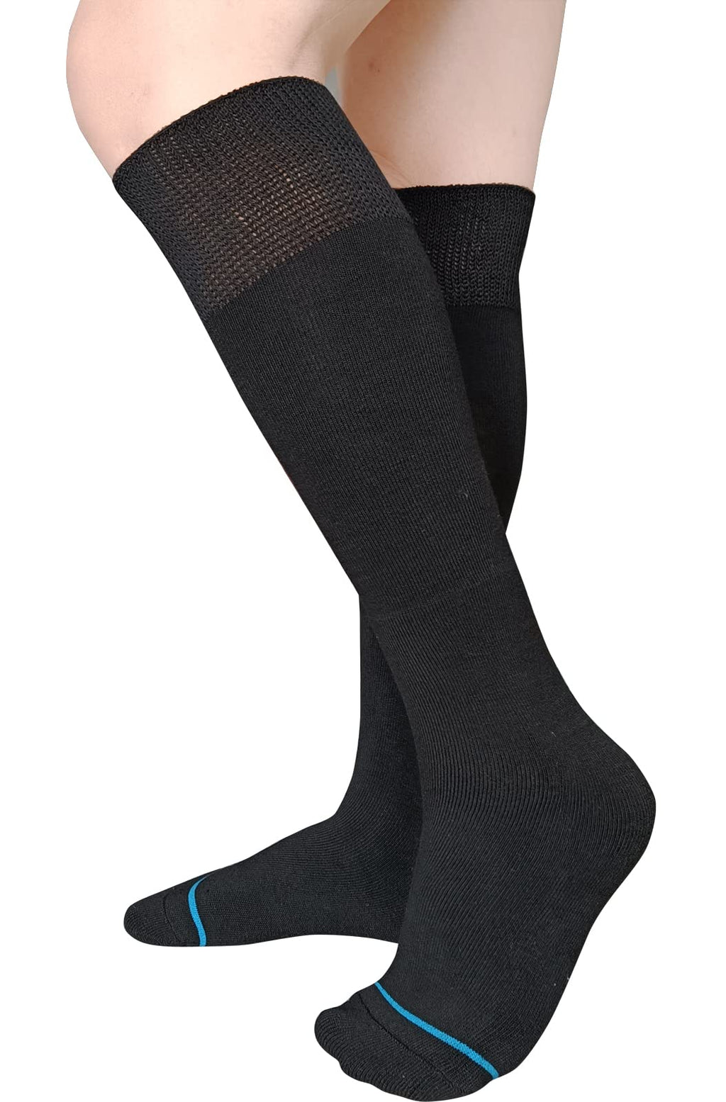 Black 2 Pairs Walking Boot Socks U33875