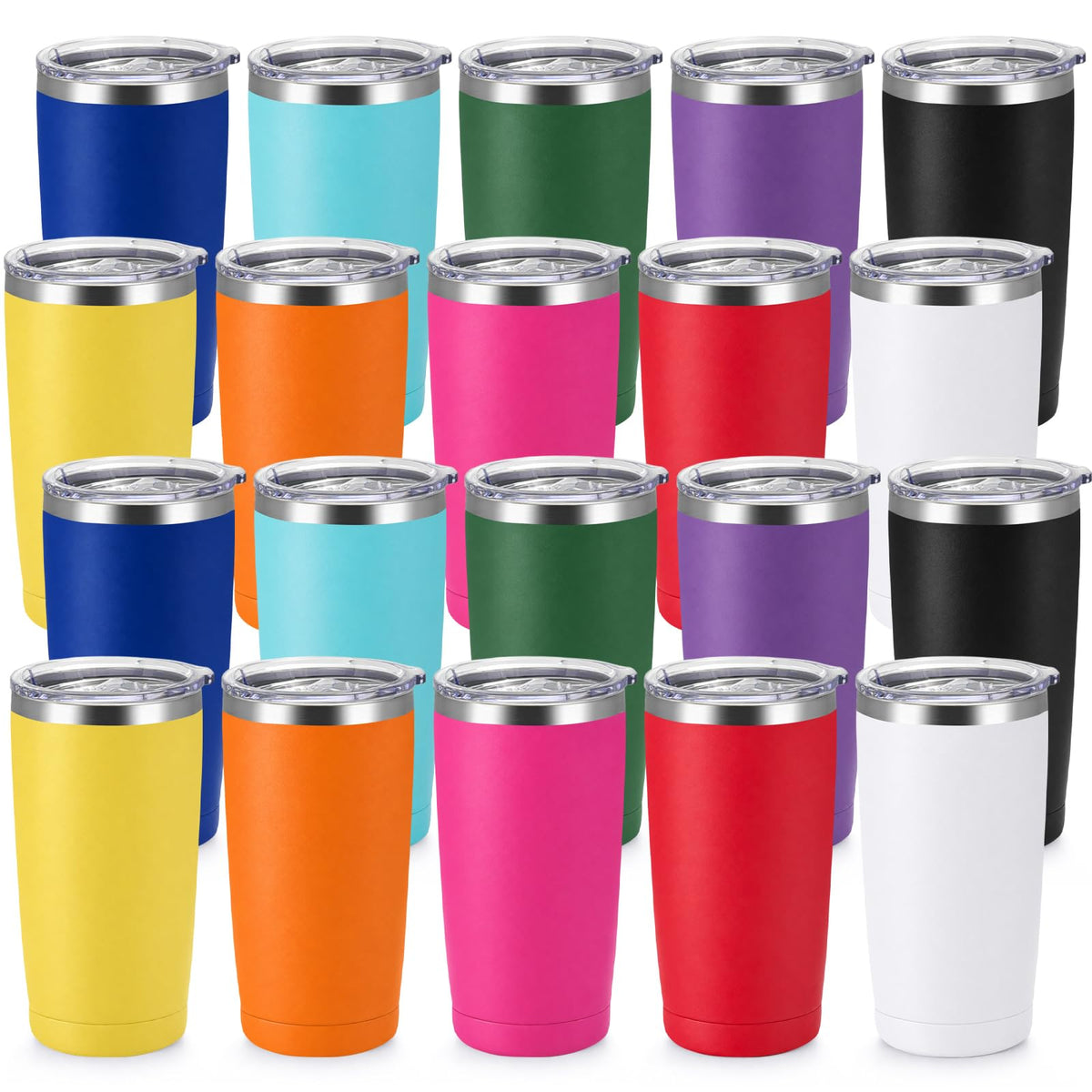 20 Pack 20oz Stainless Steel Insulated Tumbler Z66967