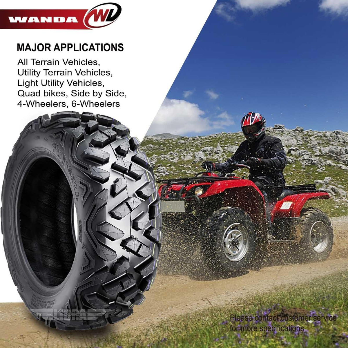 2 ATV Tires 19x7-8 I45349