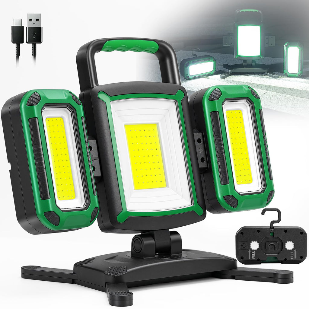 50W 5000LM Rechargeable Magnetic LED Work Light U778