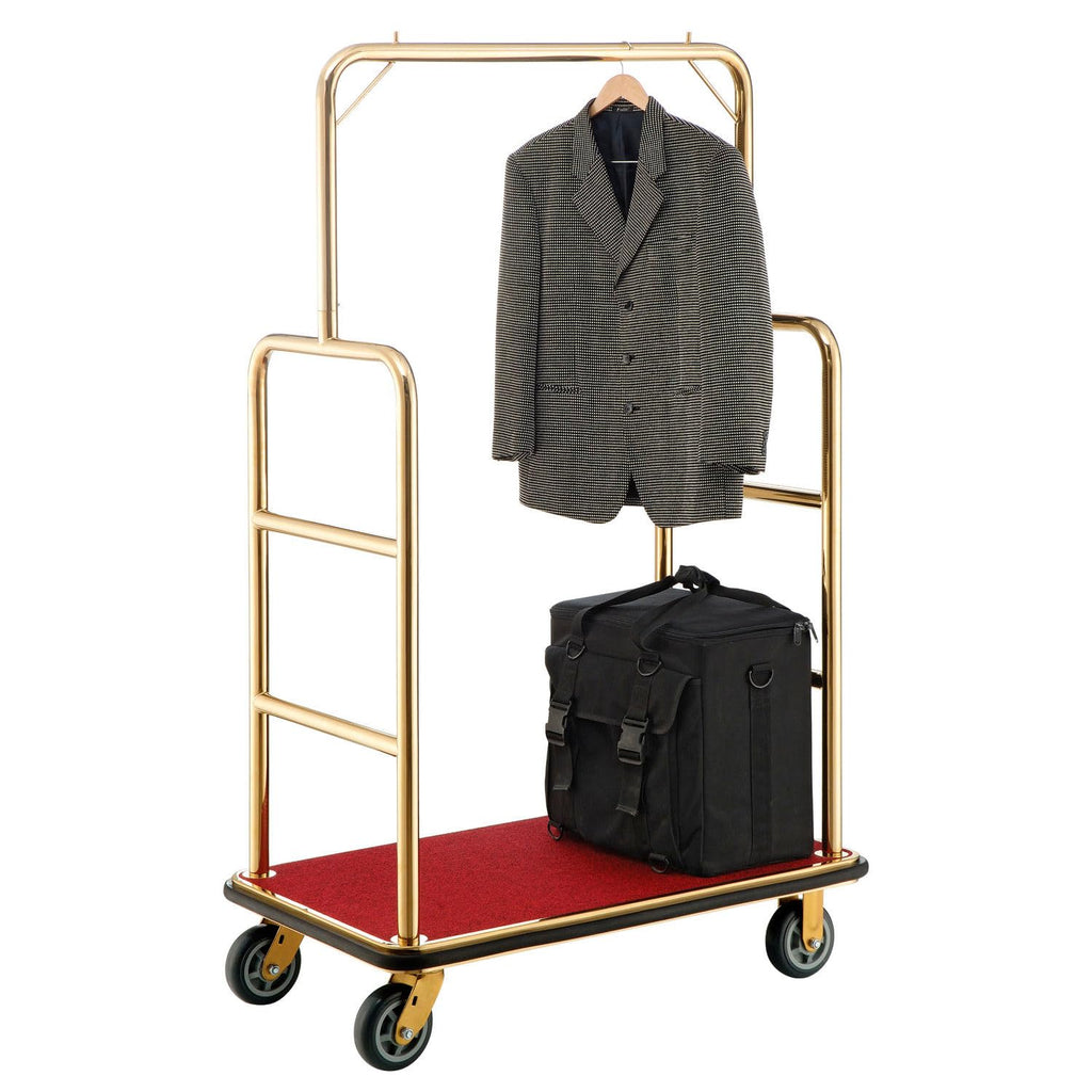 Gold Stainless Steel Bellman Cart T747584