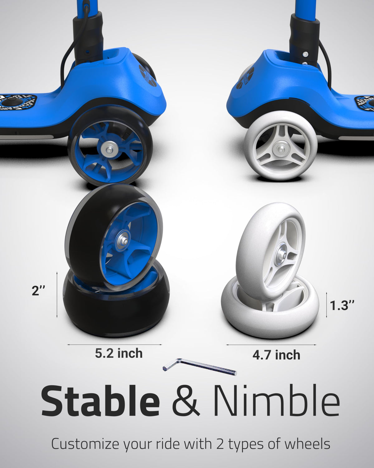 Electric Scooter for Kids Age 4-9, Foldable S530