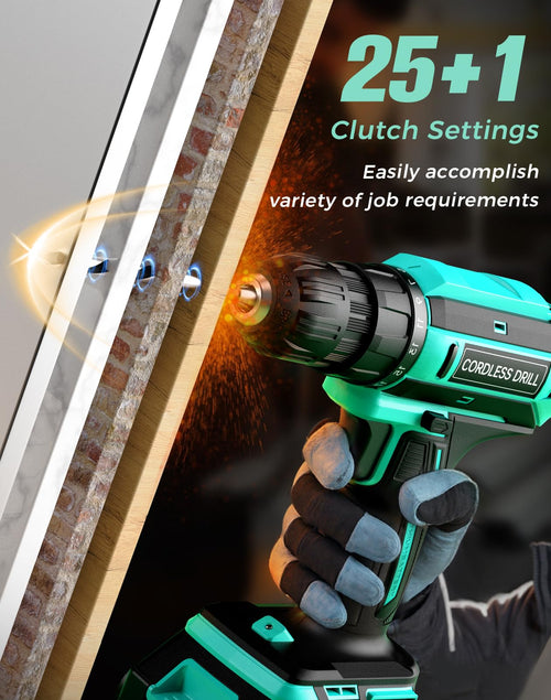20V MAX Cordless Drill Set with 2 Batteries & Charger W76983