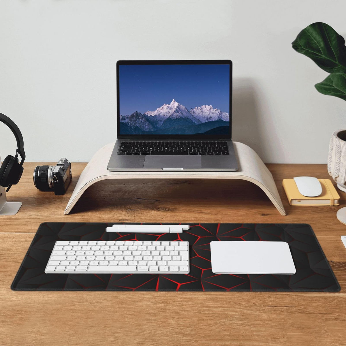 Black Red Large Gaming Mouse Pad 31.5 x 12 inch M603133