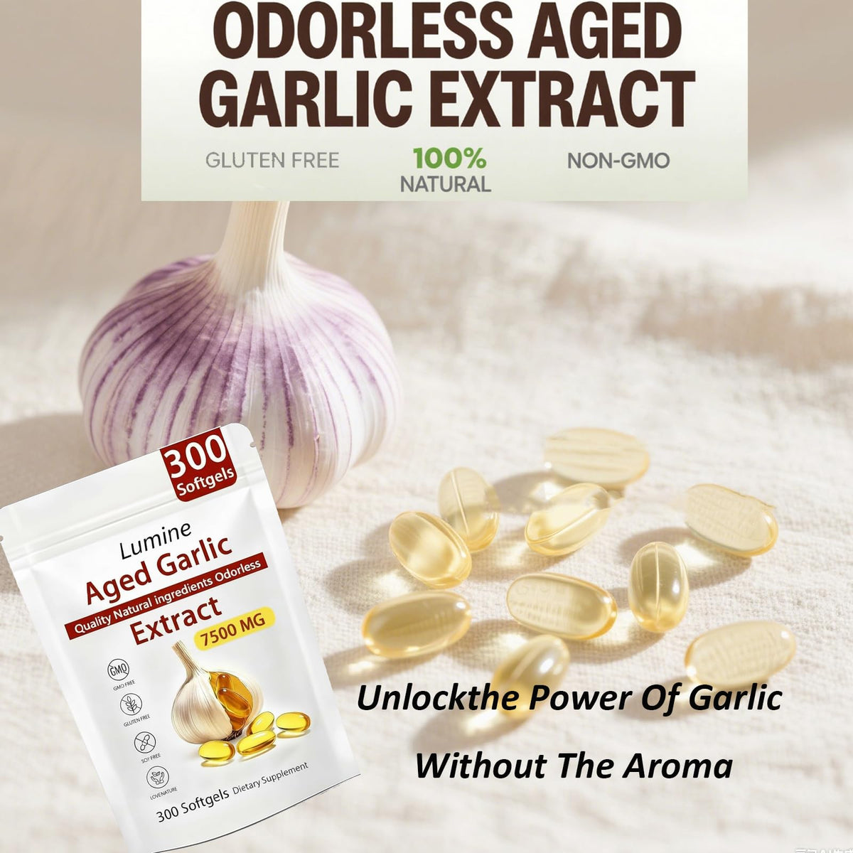 Aged Garlic Extract 300 Softgels X551