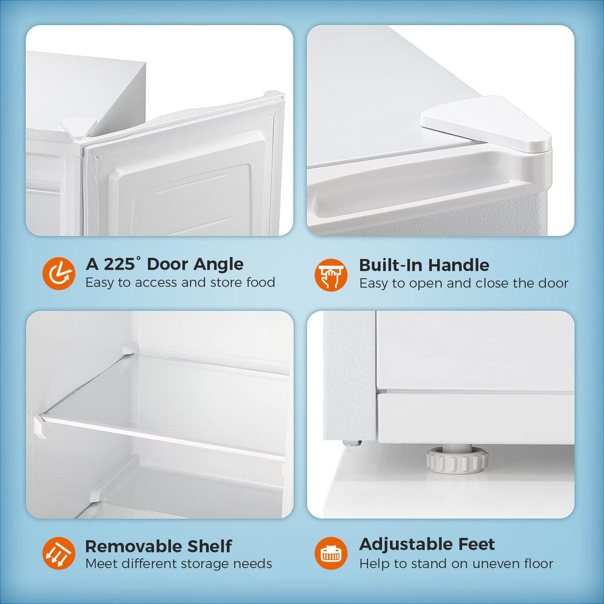 White 3.0 Cu.ft Upright Freezer H5142