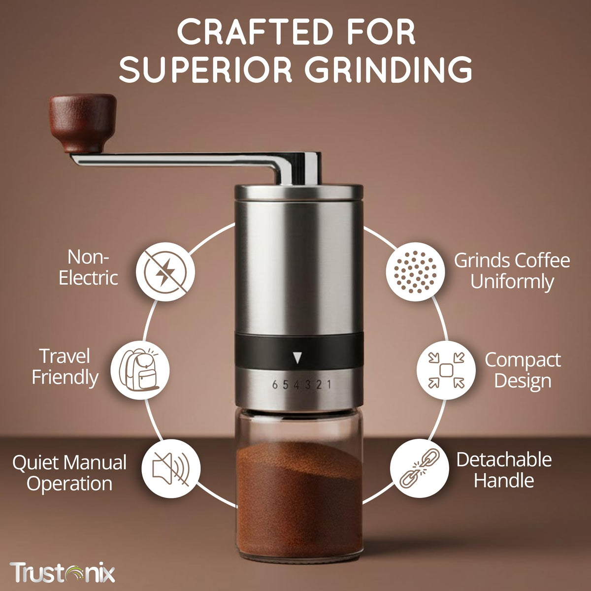 Manual Portable Hand Coffee Grinder X441728