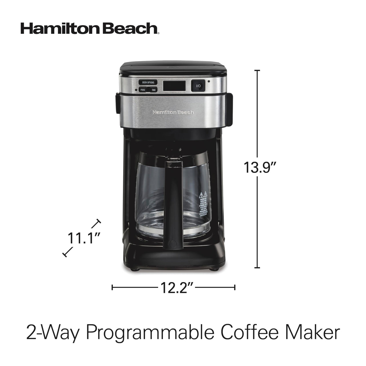 12 Cup Programmable Drip Coffee Maker P3860